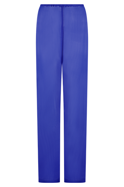 Tonya Sheer Straight Leg Pant - Cobalt Blue