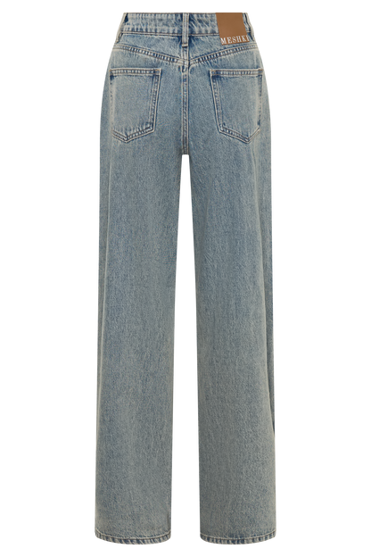Tyla Diamante Denim Jeans - Blue/Green