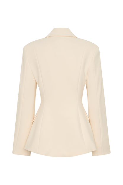 Wesley Structured Blazer - Buttercream