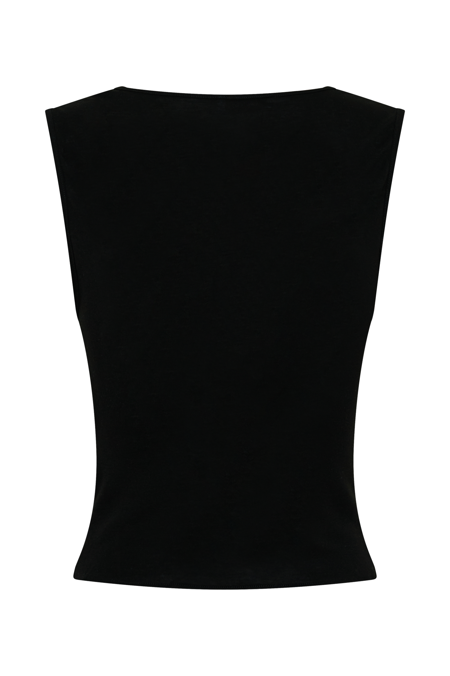Ciaran Sleeveless Sheer Top - Black