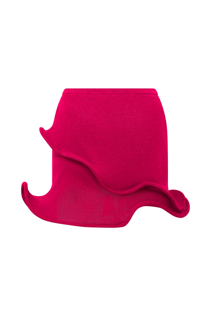 Haisley Knit Mini Skirt - Raspberry