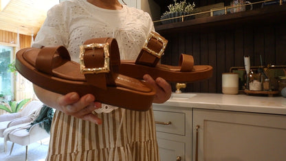 Double Strap Platform Sandals