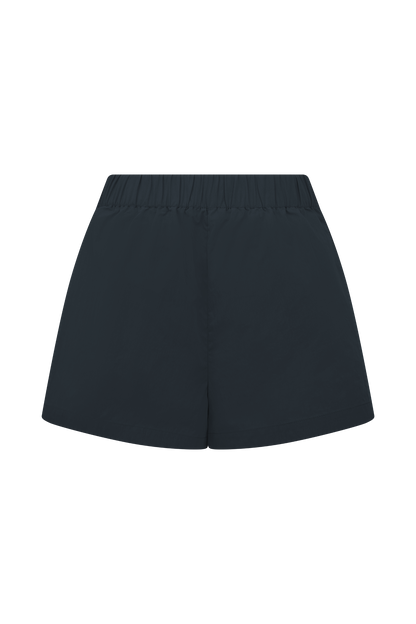 Johanna Cotton Relaxed Shorts - Navy