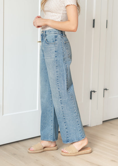 Medium Wash Barrel Jeans