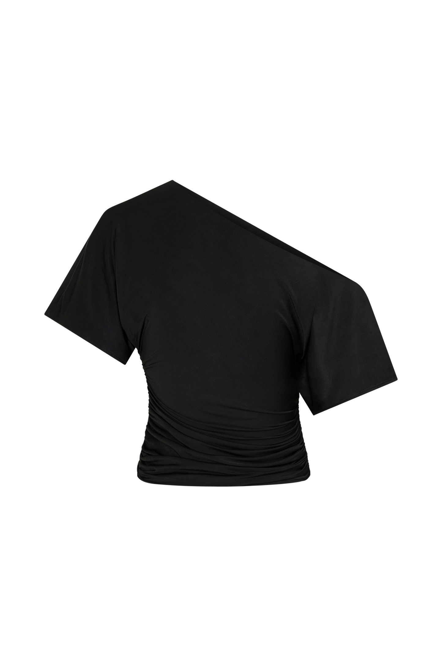 Luu Off Shoulder Slinky Top - Black
