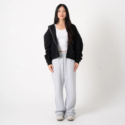 600 GSM 'Black' Zip-Up Hoodie