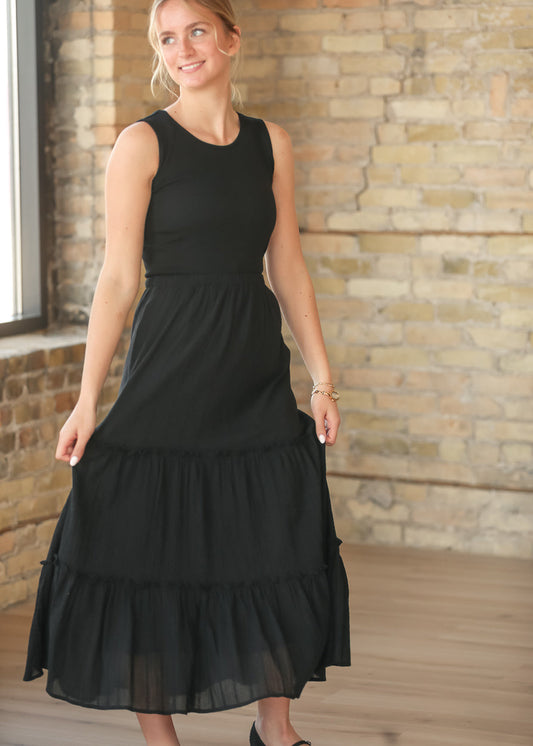 Serena Sleeveless Eyelet Maxi Dress