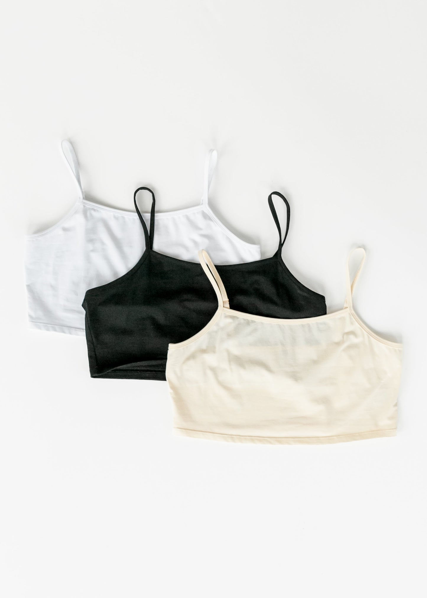 Adjustable Black Cropped Demi Tank