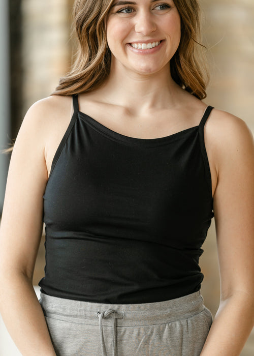 Adjustable Black Layering Cami