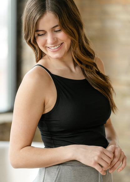 Adjustable Black Layering Cami