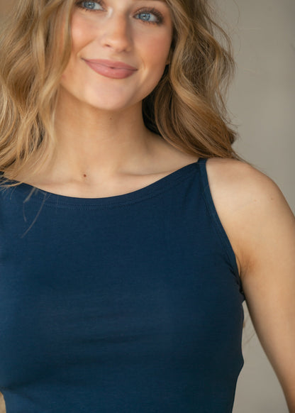 Adjustable Navy Layering Cami