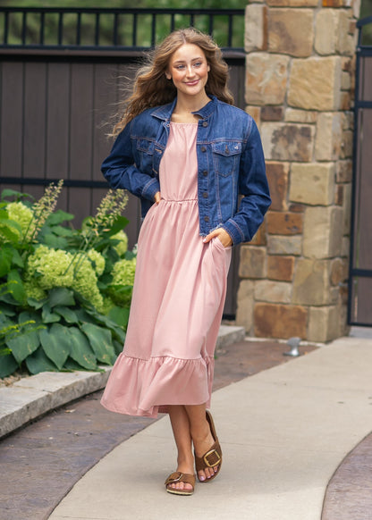Amy Puff Sleeve Midi Dress - FINAL SALE