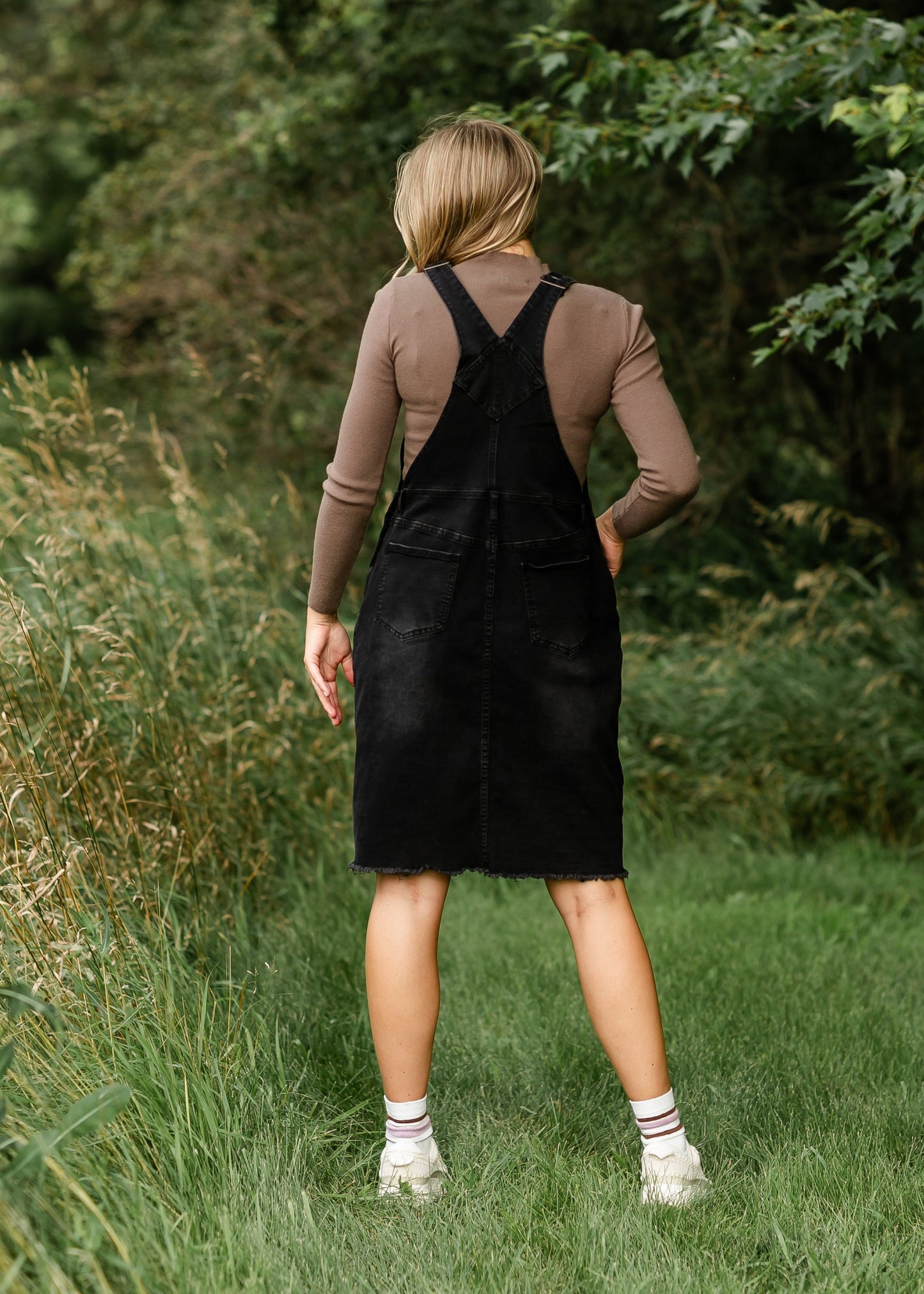 Aria Denim Overall Jumper Dress - FINAL SALE