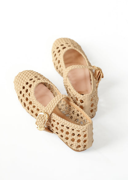 Basket Weave Ballet Flat