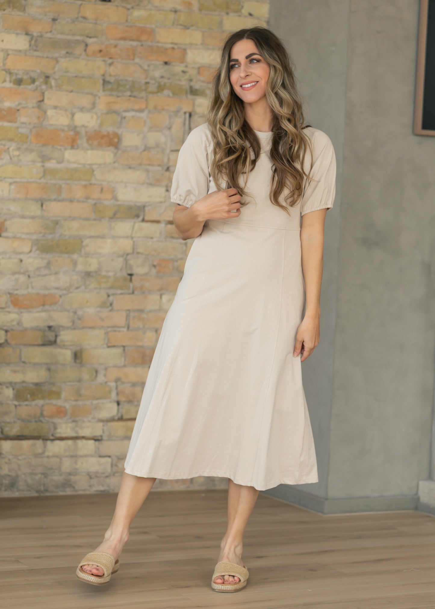 Ribbed Midi Dress
