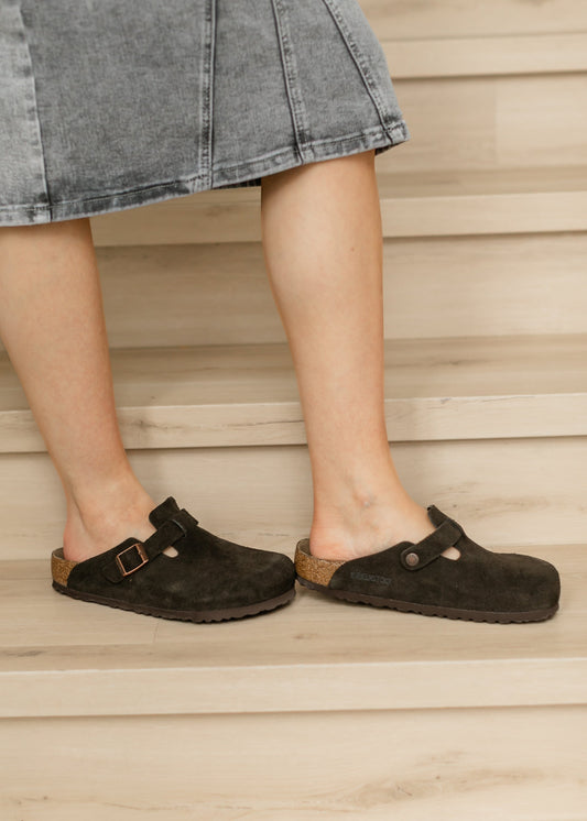 Birkenstock® Mocha Boston Soft Footbed Clog