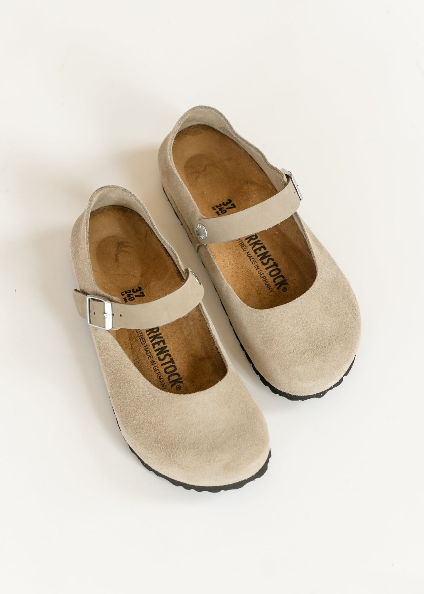 Birkenstock® Taupe Mantova Suede Low Shoe