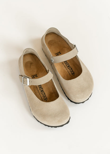 Birkenstock® Taupe Mantova Suede Low Shoe