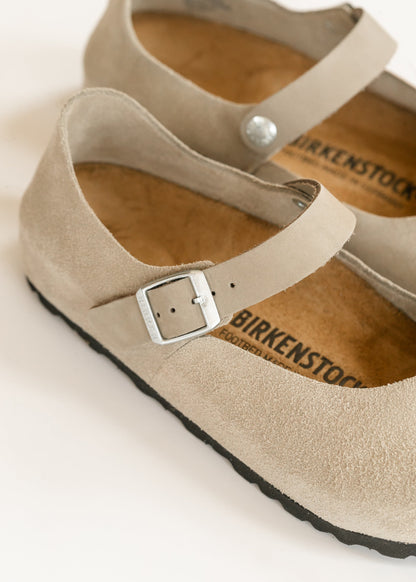 Birkenstock® Taupe Mantova Suede Low Shoe
