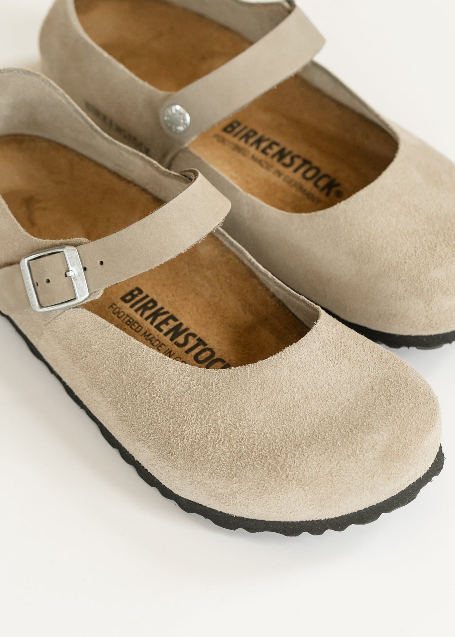 Birkenstock® Taupe Mantova Suede Low Shoe