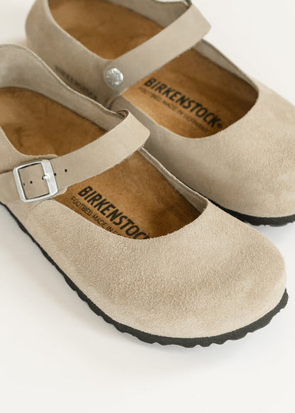 Birkenstock® Taupe Mantova Suede Low Shoe