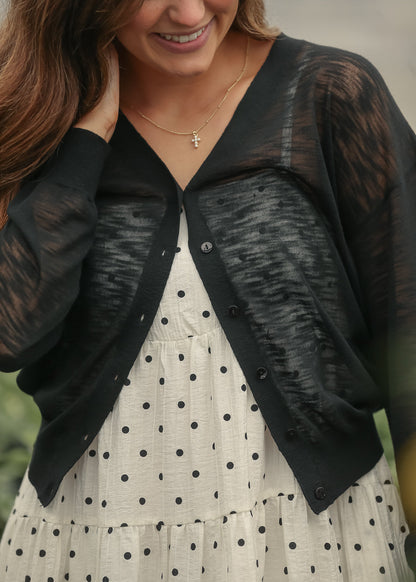 Lightweight V Neck Cardigan