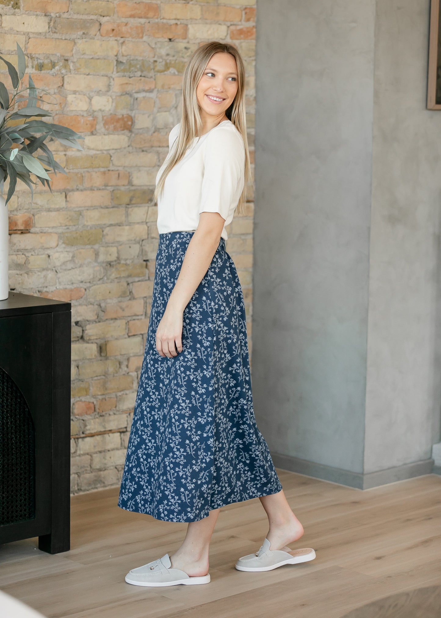 Braylyn Floral Midi Skirt - FINAL SALE