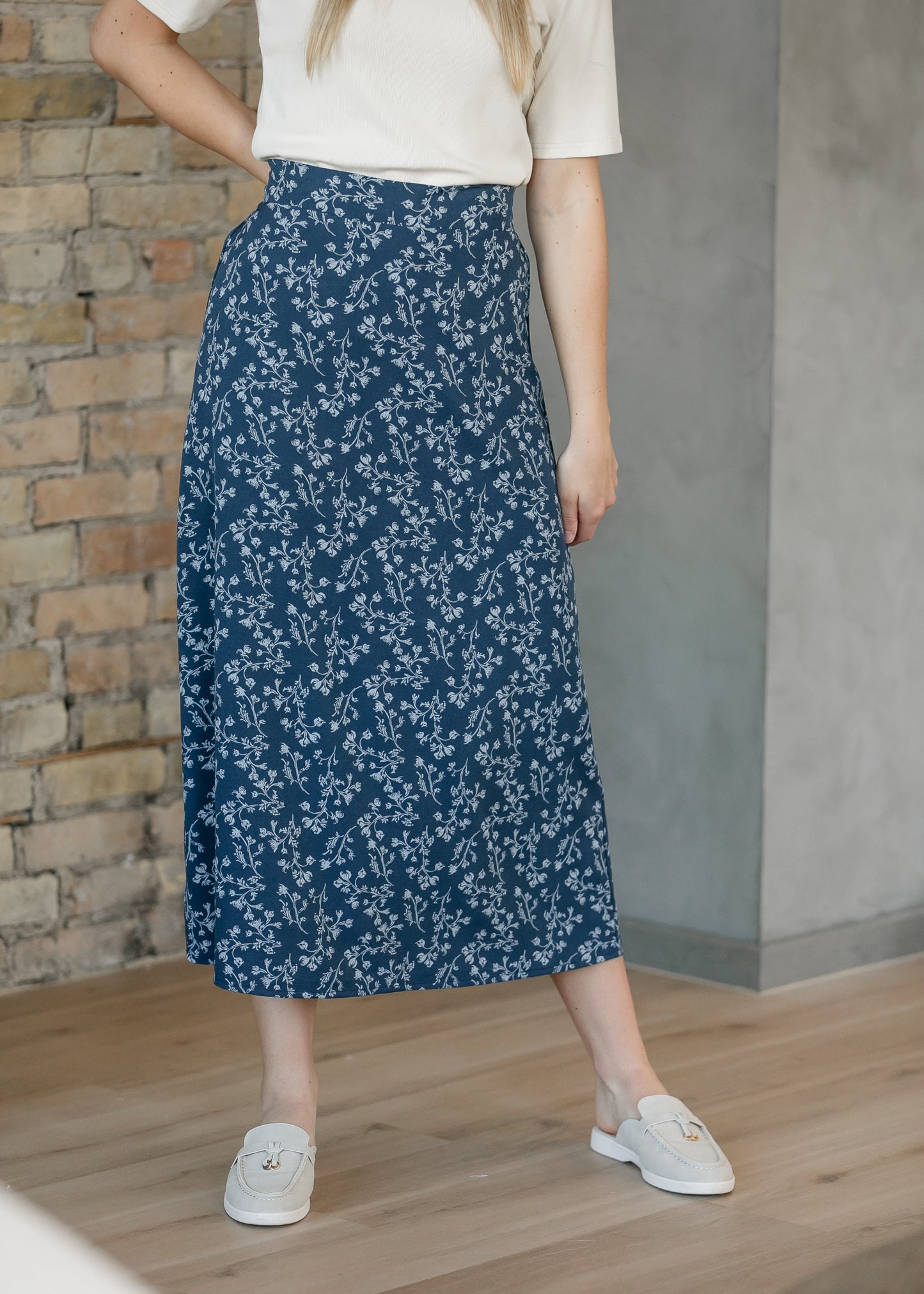 Braylyn Floral Midi Skirt - FINAL SALE