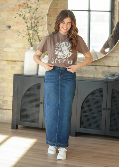 Bria Denim Maxi Skirt
