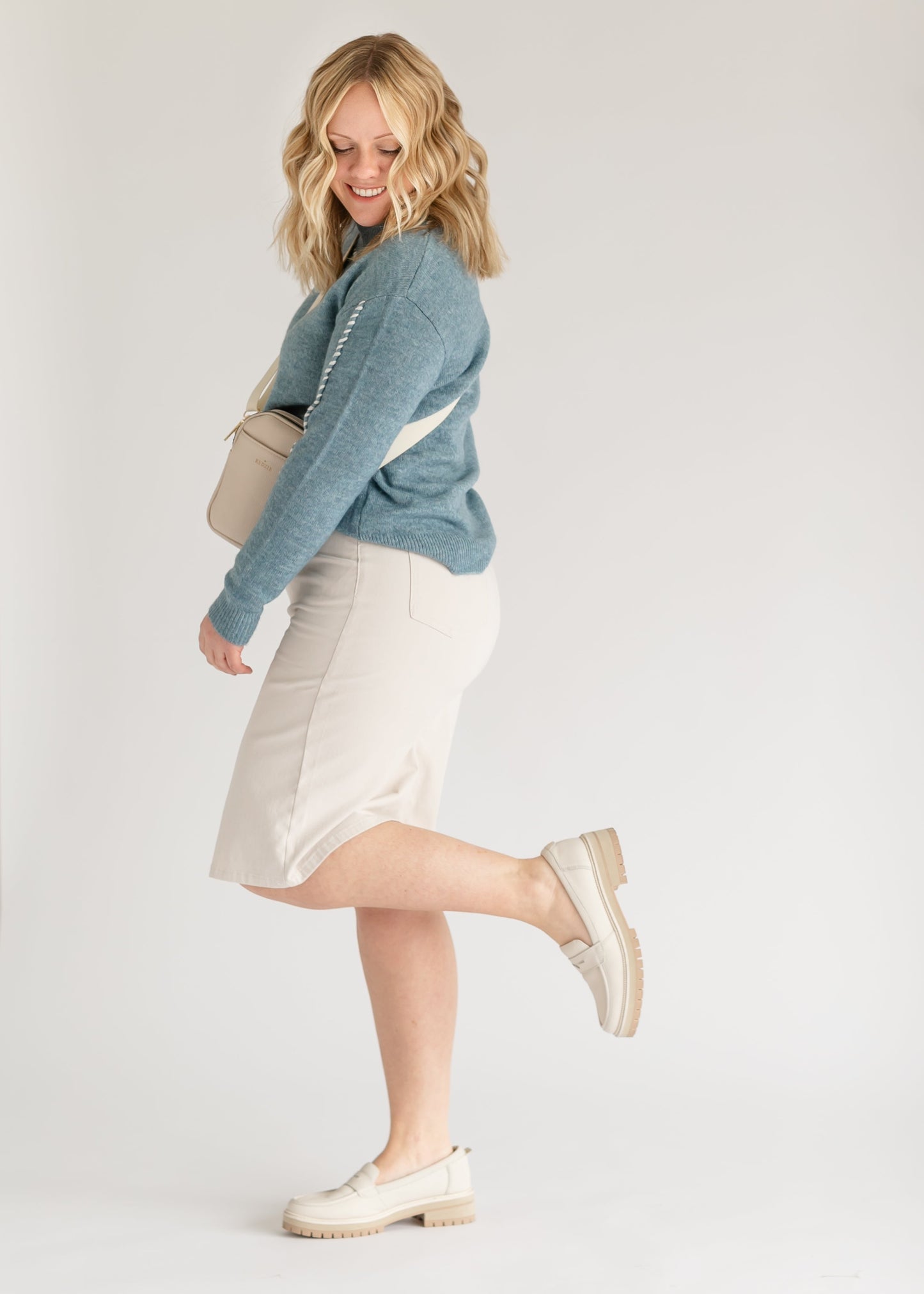 Britt Whip Stich Mockneck Sweater - FINAL SALE
