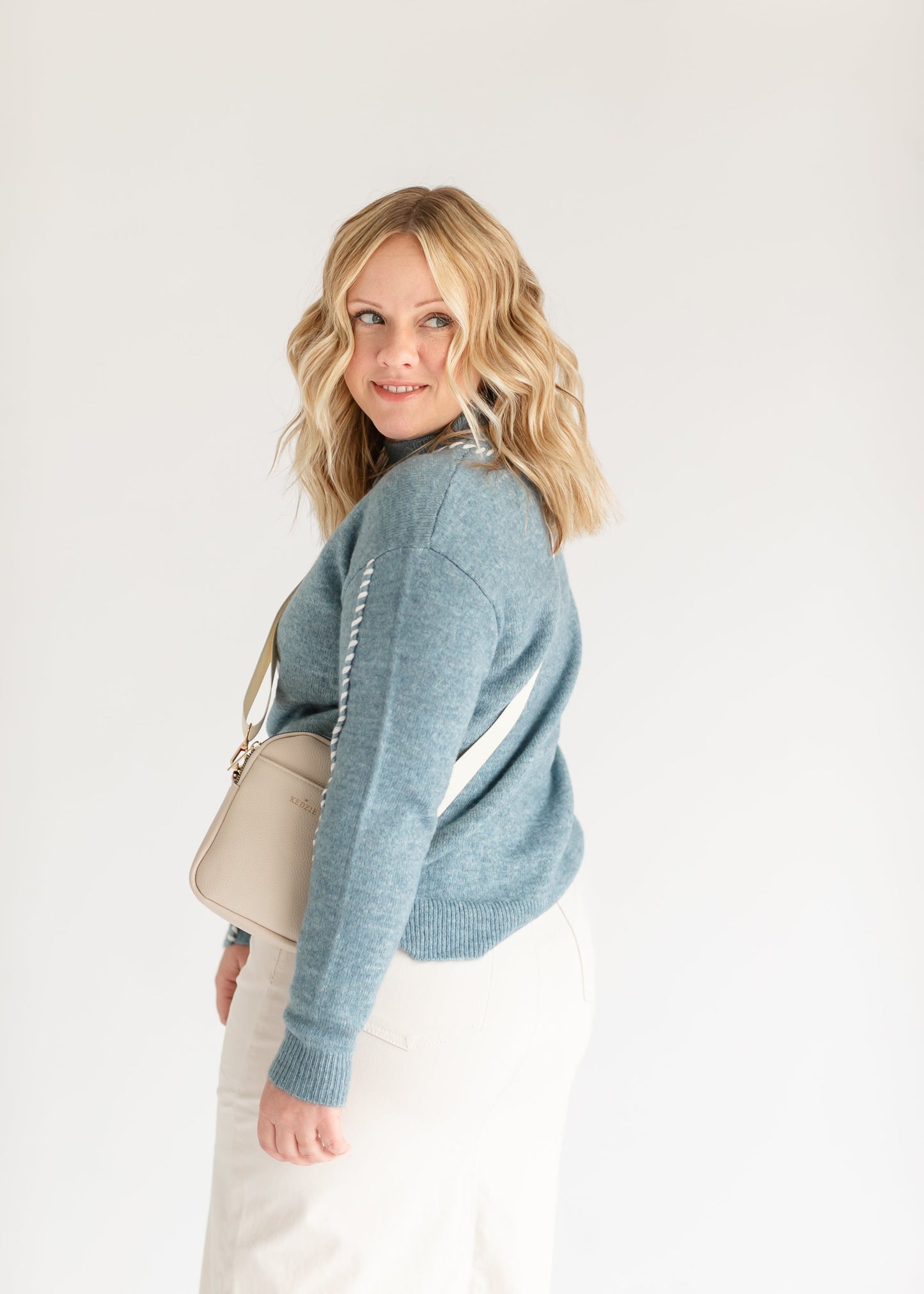 Britt Whip Stich Mockneck Sweater - FINAL SALE