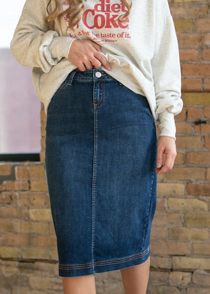 Bryn Denim Midi Skirt