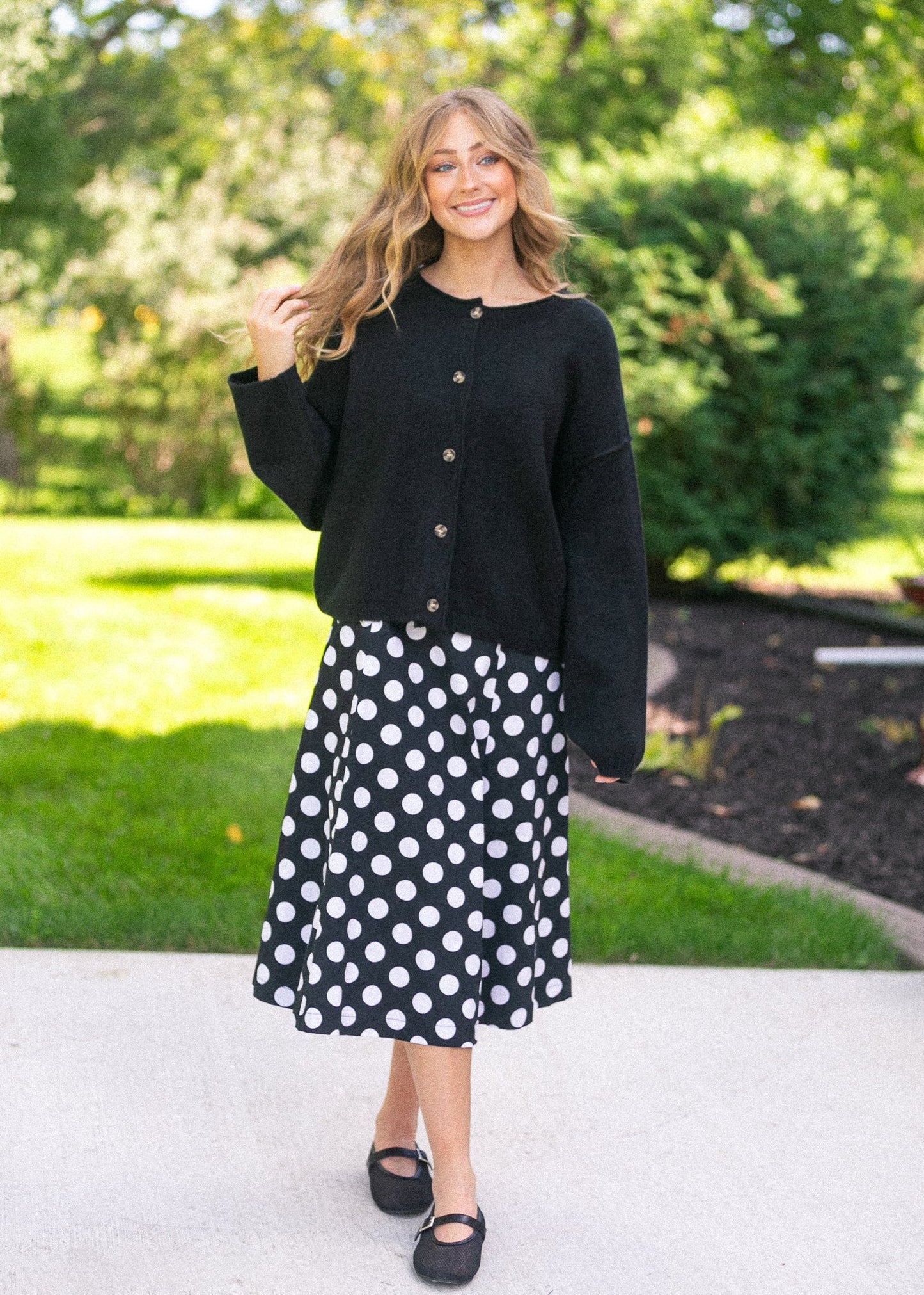 Button Down Raw Seam Cardigan - FINAL SALE