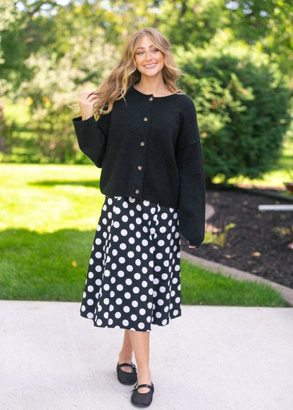 Button Down Raw Seam Cardigan - FINAL SALE