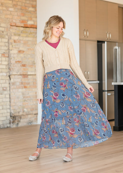 Camreigh Button Up Cropped Cardigan - FINAL SALE