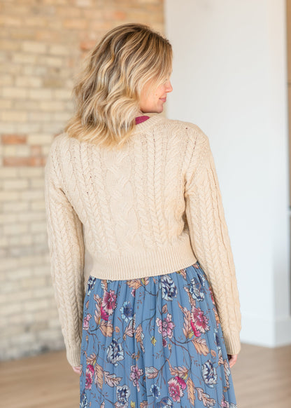 Camreigh Button Up Cropped Cardigan - FINAL SALE