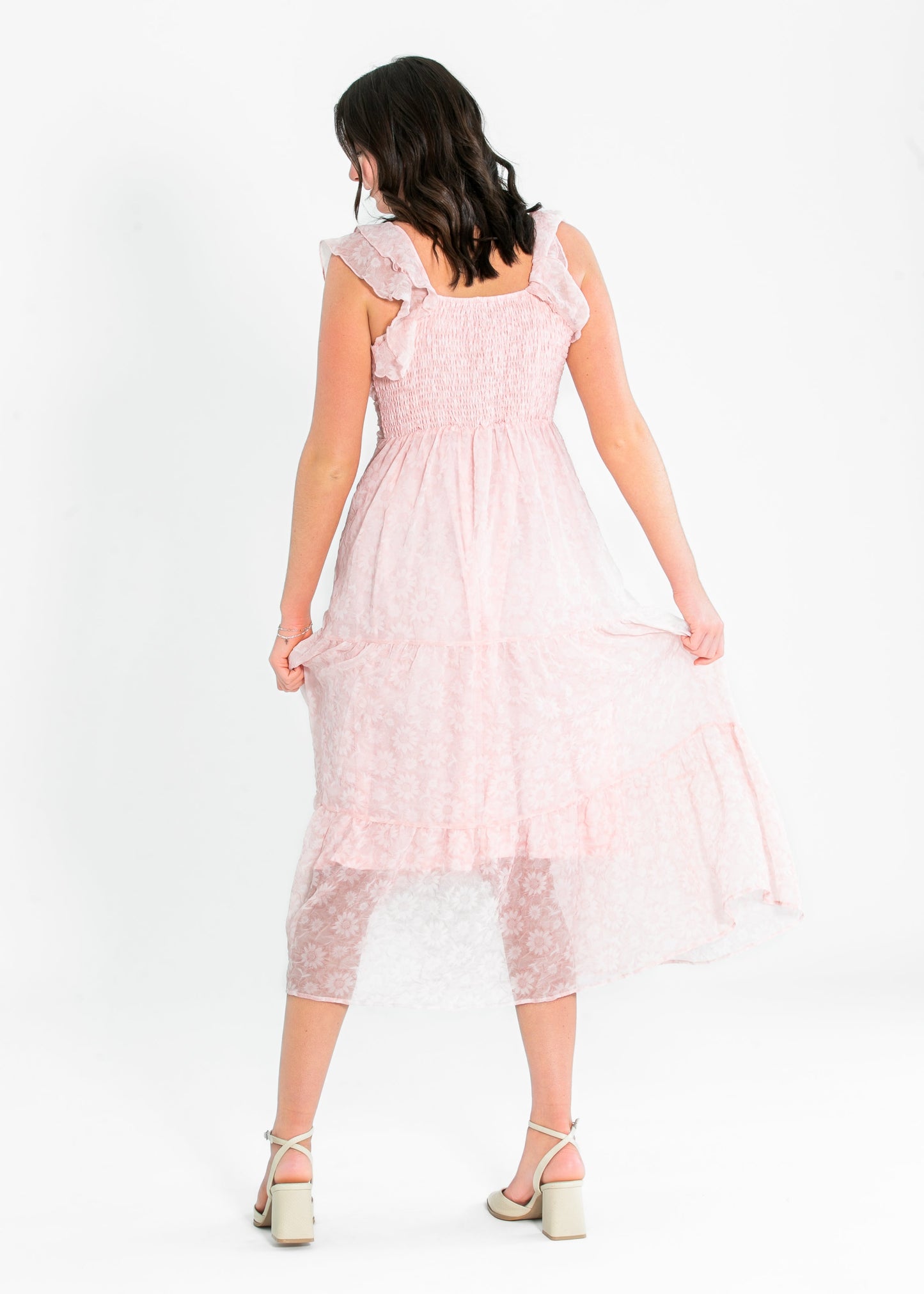 Carrie Ruffle Sleeve Floral Maxi Dress - FINAL SALE