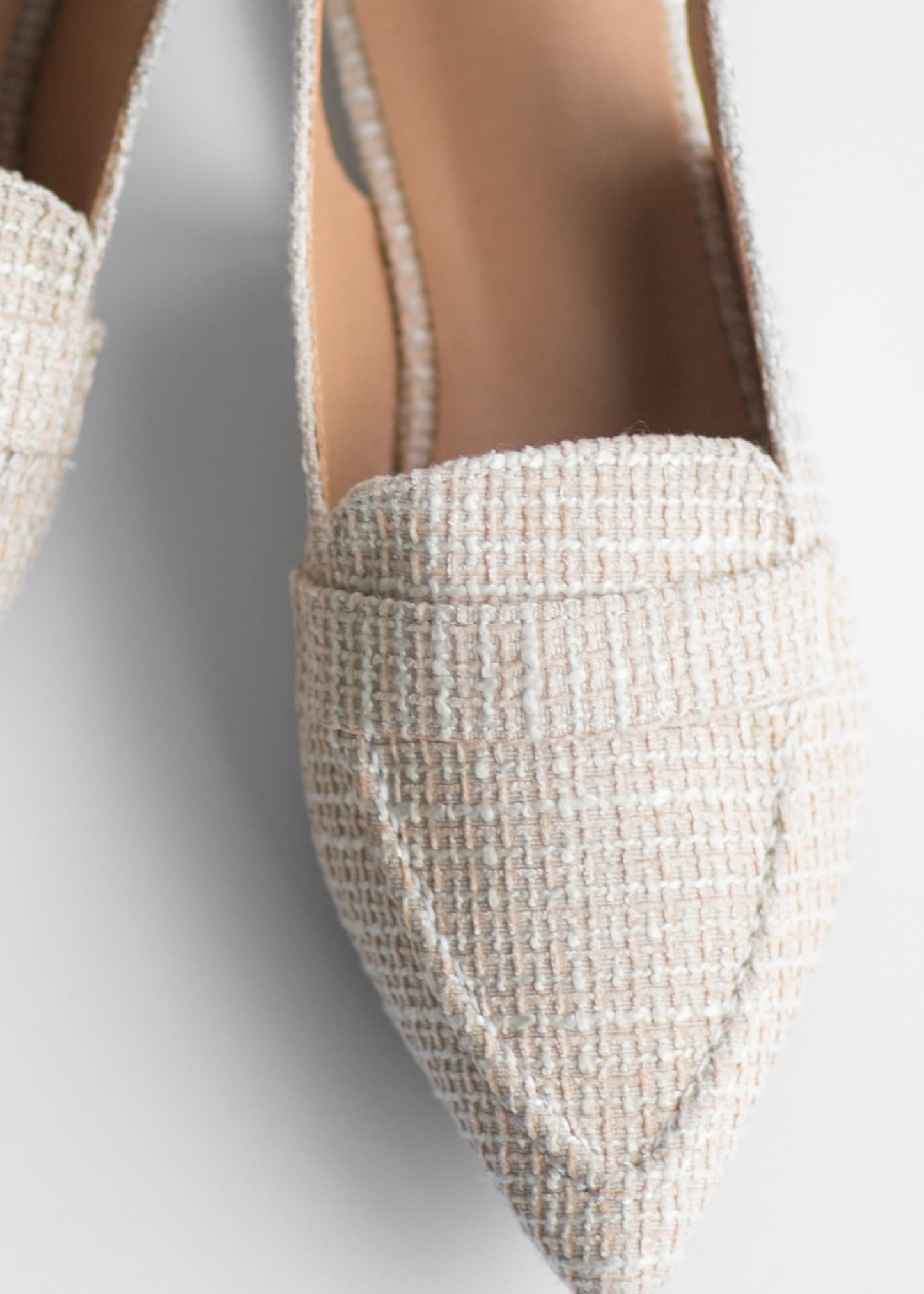Casual Linen Pointed Toe Flat Mules - FINAL SALE
