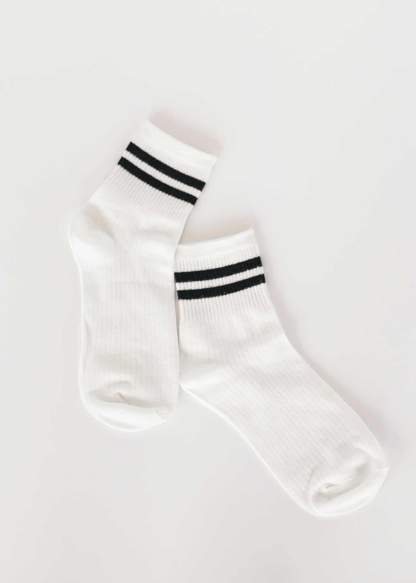 Casual Striped Cuff Ankle Socks - FINAL SALE