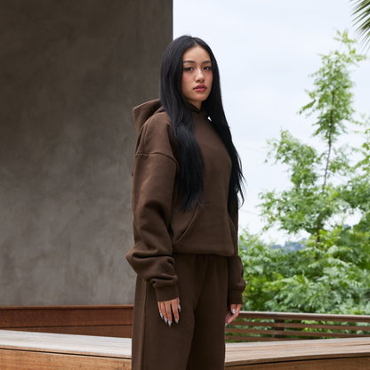 350 GSM 'Chestnut' Fleece Hoodie