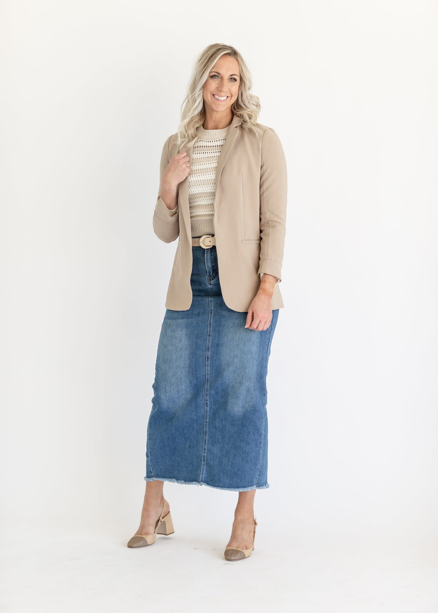 Classic Open Front Blazer - FINAL SALE