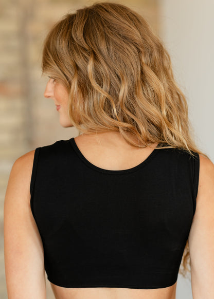 Cotton Black Demi Layering Tank