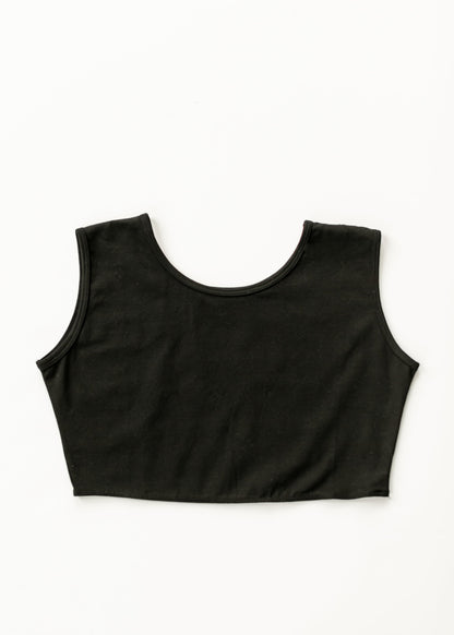 Cotton Black Demi Layering Tank