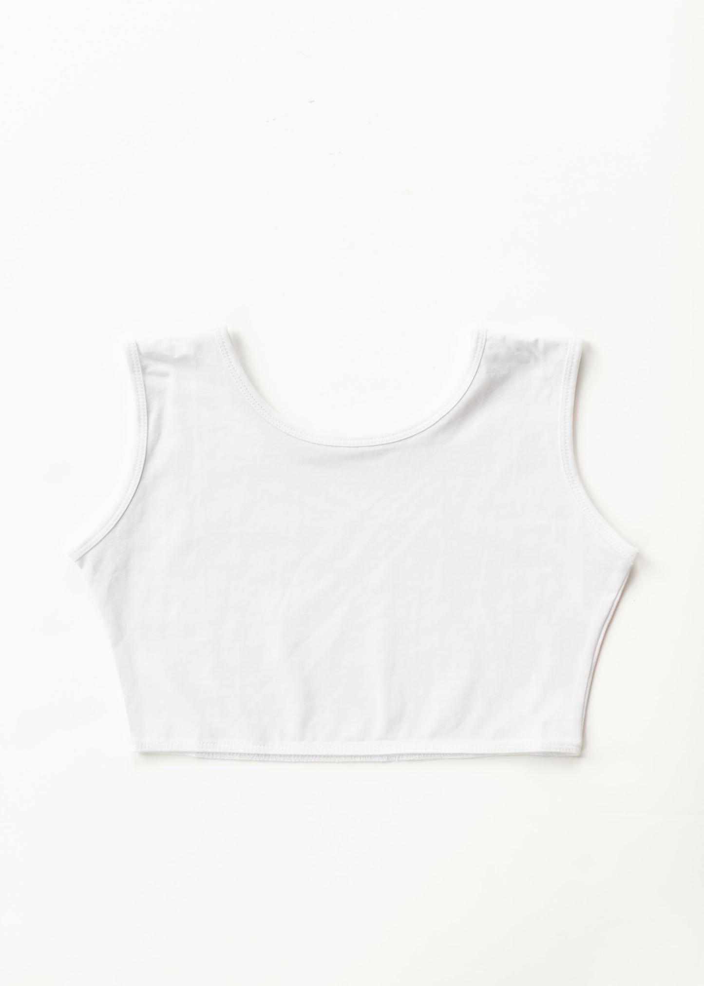 Cotton White Demi Layering Tank