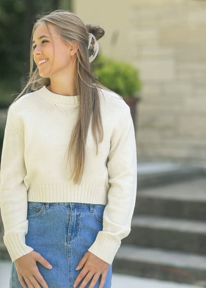 Crewneck Long Sleeve Sweater - FINAL SALE