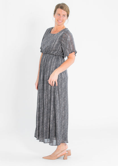 Ditsy Floral Flutter Sleeve Maxi Dress - FINAL SALE