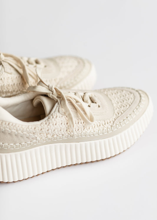 Dolce Vita Dolen Sandstone Knit Platform Sneakers - FINAL SALE