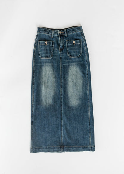 Elin Front Pocket Maxi Skirt