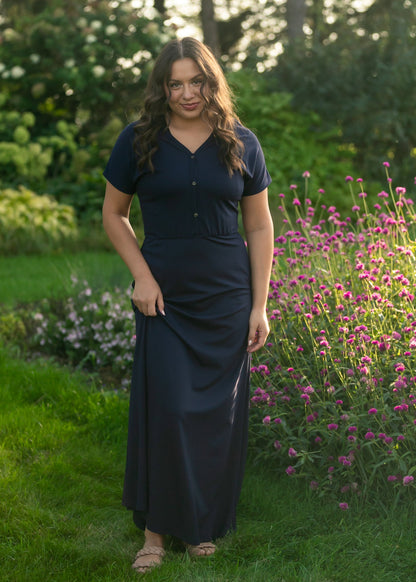 Ella Cinched Waist Maxi Dress