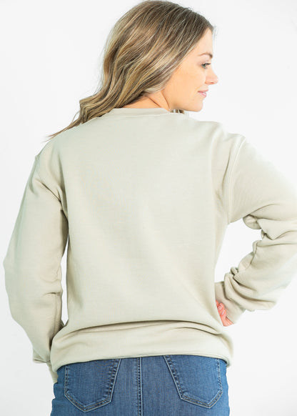 Embroidered Mama Crewneck Coquette Bow Sweatshirt - FINAL SALE